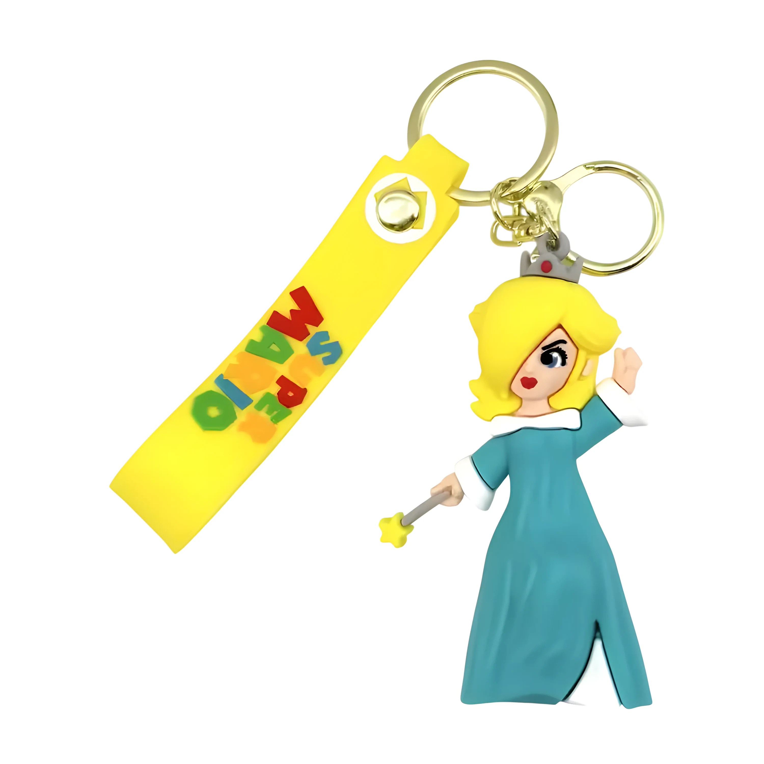 Super Mario Rosalina Yellow Strap Keychain